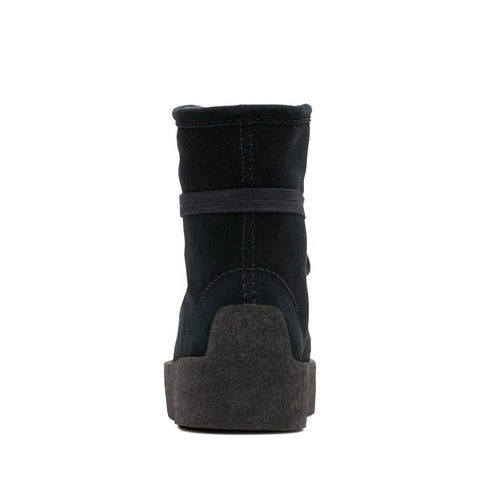 Clarks Wallabee Cup HI 26174014 Womens Black Leather Casual Dress Boots