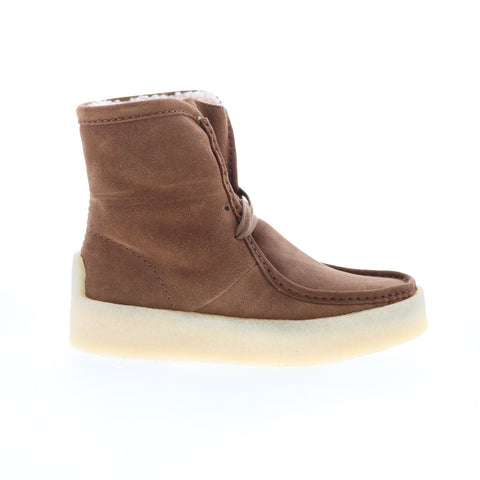 Clarks Wallabee Cup HI 26174015 Womens Brown Suede Casual Dress Boots