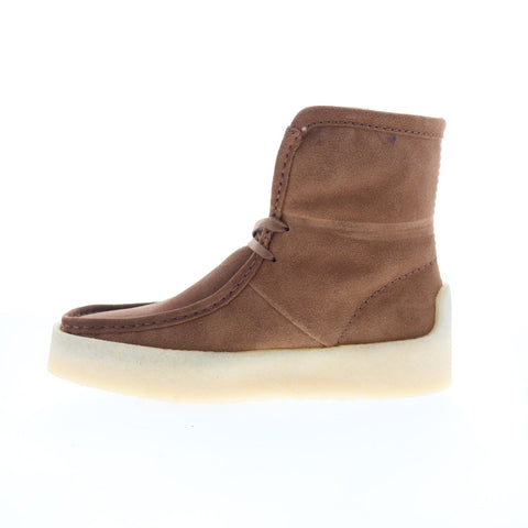 Clarks Wallabee Cup HI 26174015 Womens Brown Suede Casual Dress Boots