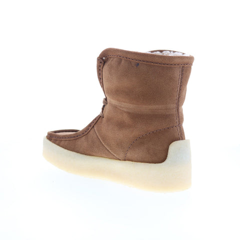 Clarks Wallabee Cup HI 26174015 Womens Brown Suede Casual Dress Boots