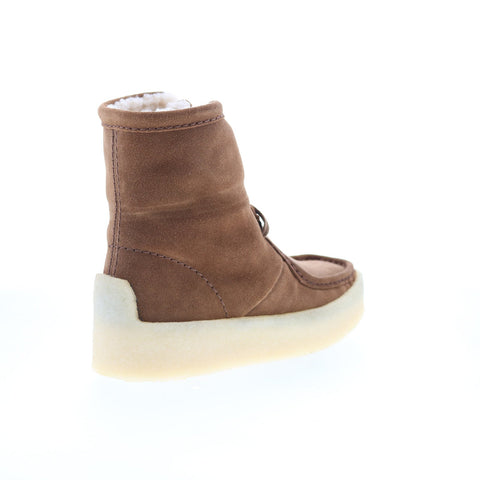 Clarks Wallabee Cup HI 26174015 Womens Brown Suede Casual Dress Boots
