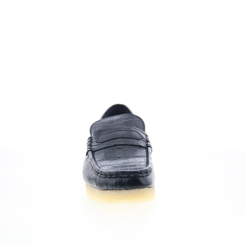 Clarks Wallabee Loafer 26174016 Womens Black Loafers & Slip Ons Casual Shoes