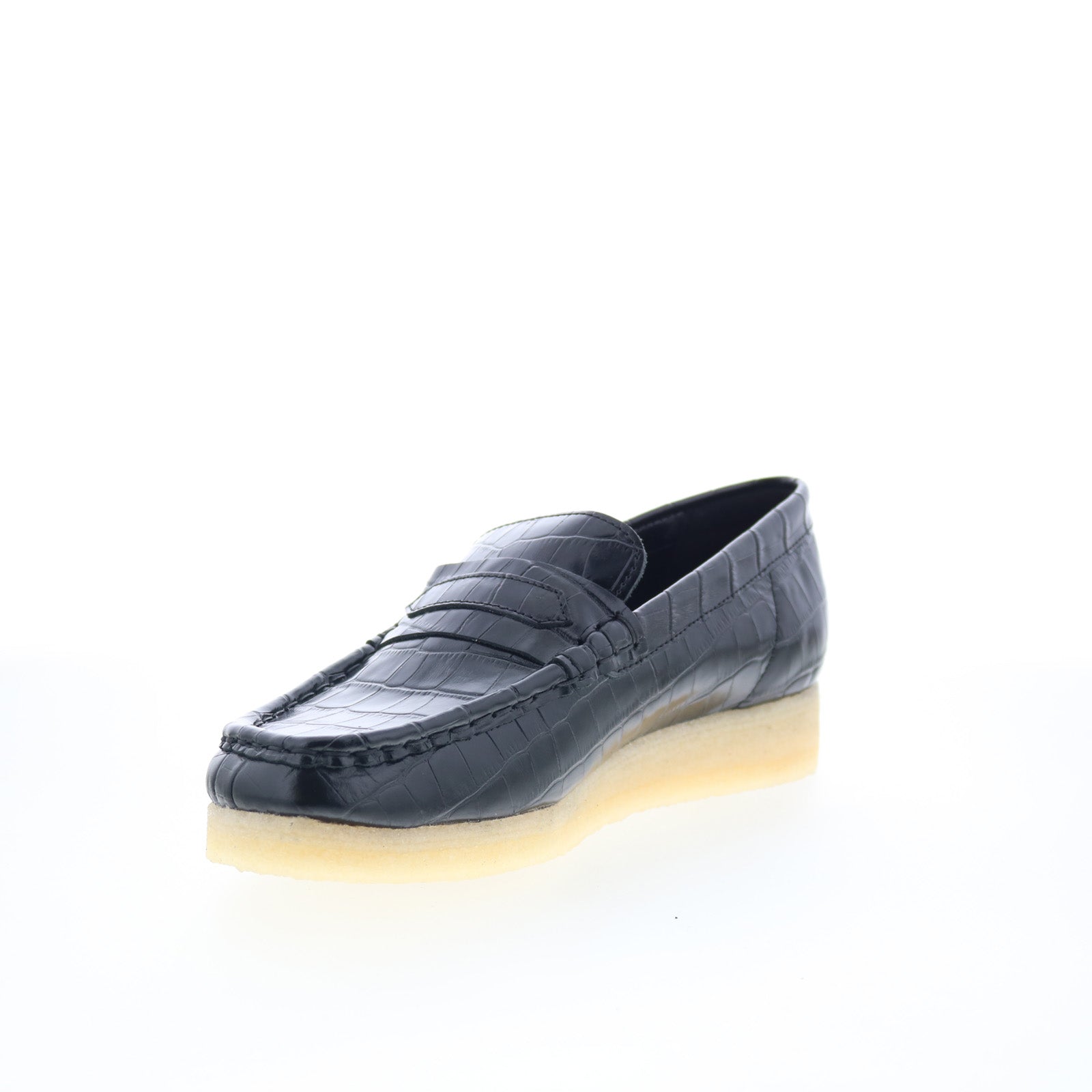 Clarks Wallabee Loafer 26174016 Womens Black Loafers & Slip Ons