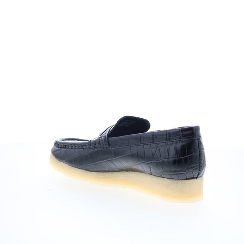 Clarks Wallabee Loafer 26174016 Womens Black Loafers & Slip Ons Casual Shoes