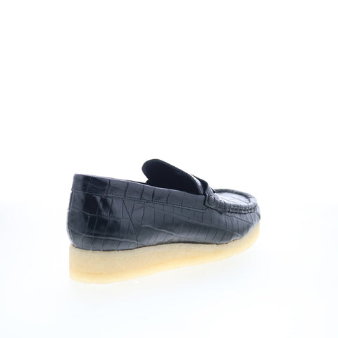 Clarks Wallabee Loafer 26174016 Womens Black Loafers & Slip Ons Casual Shoes