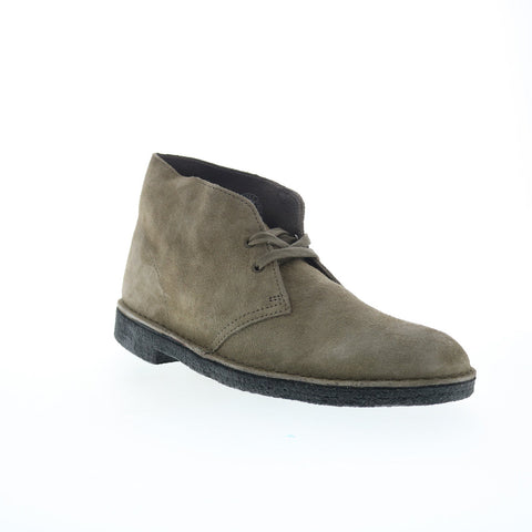 Clarks Desert Boot 26174055 Mens Gray Suede Lace Up Ankle Boots
