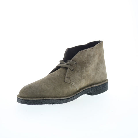 Clarks Desert Boot 26174055 Mens Gray Suede Lace Up Ankle Boots