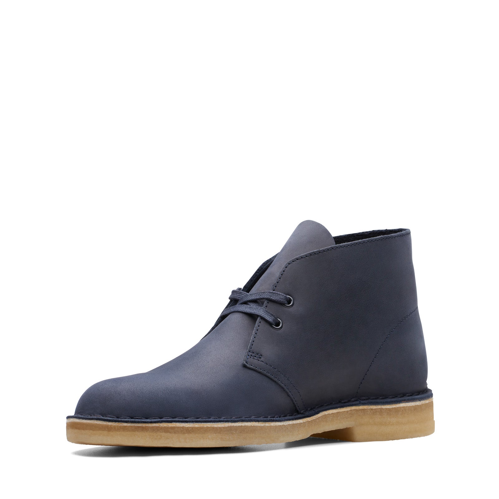Clarks Desert Boot 26174058 Mens Blue Leather Lace Up Ankle 