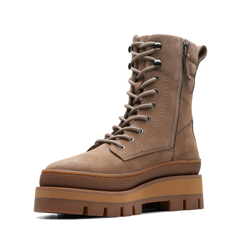 Clarks Orianna 2 Hike 26174063 Womens Brown Nubuck Lace Up Casual Boots