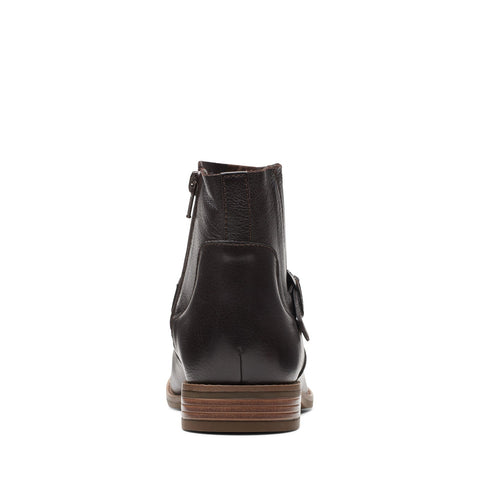 Clarks Camzin Loop 26174151 Womens Brown Leather Ankle & Booties Boots