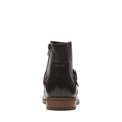 Clarks Camzin Loop 26174151 Womens Brown Wide Leather Ankle & Booties Boots