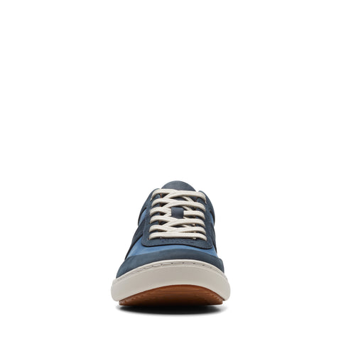Clarks Nalle Fern 26174377 Womens Blue Leather Lifestyle Sneakers Shoes