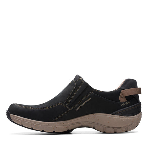 Clarks Wave Plateau AP 26174449 Womens Black Wide Lifestyle Sneakers Shoes
