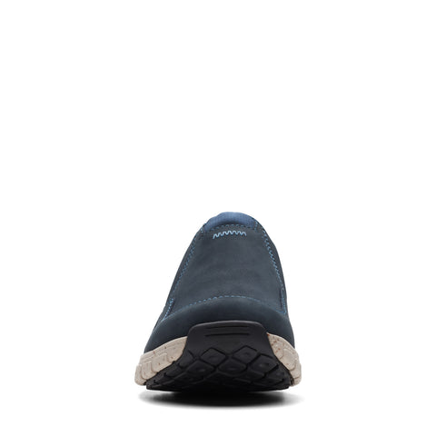 Clarks Wave Plateau AP 26174450 Womens Blue Wide Lifestyle Sneakers Shoes
