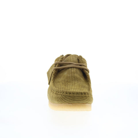 Clarks Wallabee 26174514 Mens Green Suede Low Top Casual Oxfords Shoes