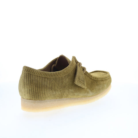Clarks Wallabee 26174514 Mens Green Suede Low Top Casual Oxfords Shoes