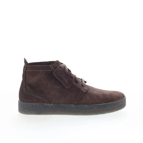 Clarks Streethill Mid 26174534 Mens Brown Suede Lace Up Casual Dress Boots
