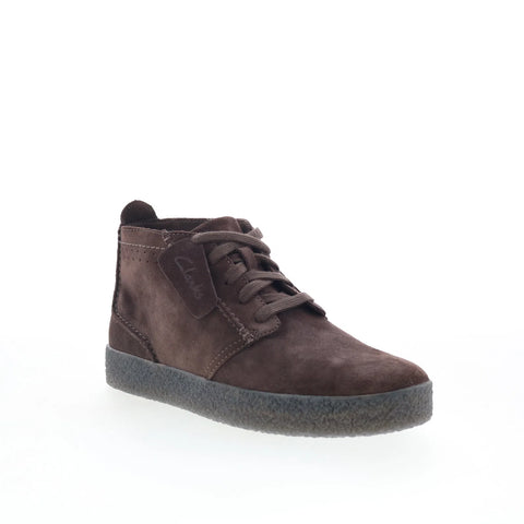 Clarks Streethill Mid 26174534 Mens Brown Suede Lace Up Casual Dress Boots
