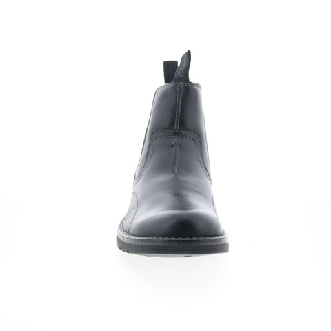 Clarks Morris Easy 26174562 Mens Black Leather Slip On Chelsea Boots 