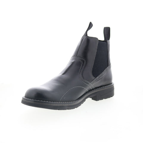 Clarks Morris Easy 26174562 Mens Black Leather Slip On Chelsea Boots 