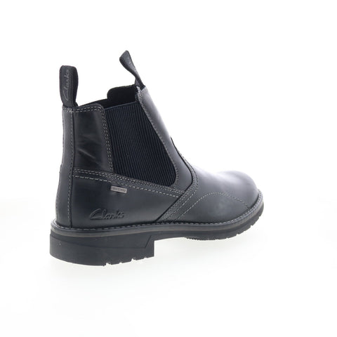 Clarks Morris Easy 26174562 Mens Black Leather Slip On Chelsea Boots 
