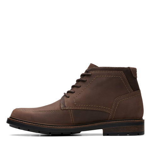 Clarks Un Shire HI WP 26174583 Mens Brown Wide Leather Casual Dress Boots