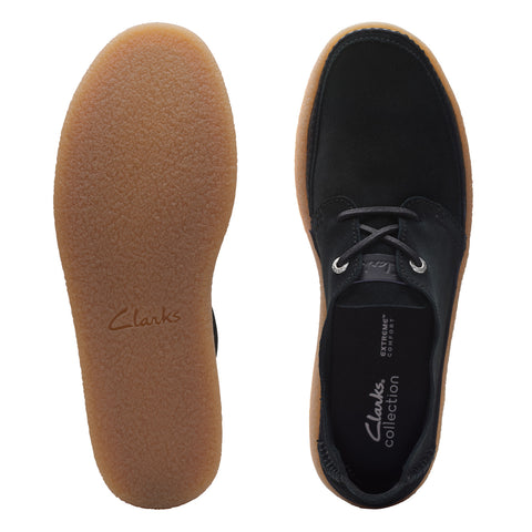 Clarks Oakpark Lace 26174603 Mens Black Suede Oxfords & Lace Ups Casual Shoes