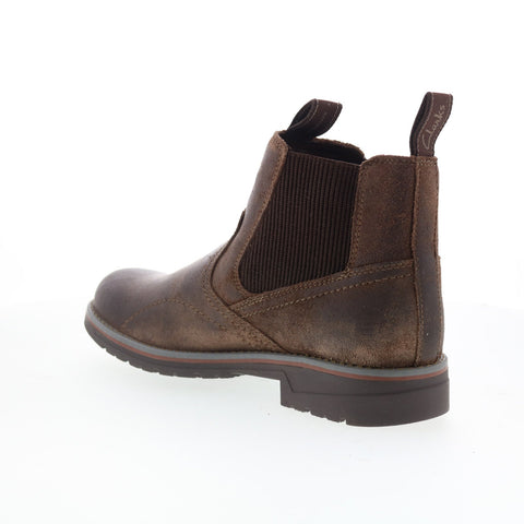 Clarks Morris Easy 26174612 Mens Leather Ankle Slip On Chelsea Boots