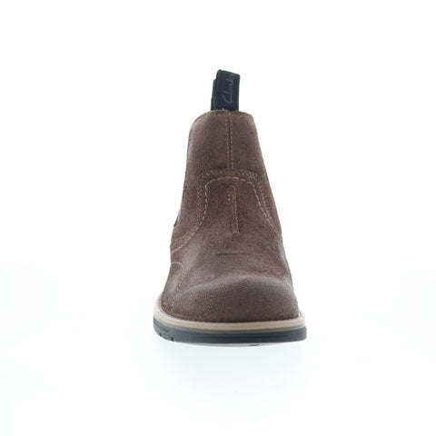 Clarks Morris Easy 26174613 Mens Wide Leather Ankle Slip On Chelsea Boots