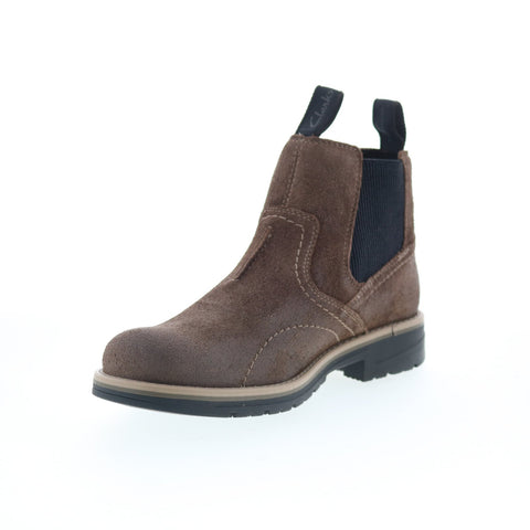 Clarks Morris Easy 26174613 Mens Wide Leather Ankle Slip On Chelsea Boots