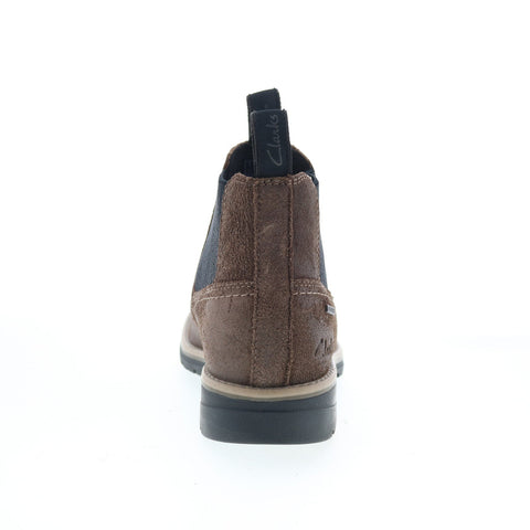 Clarks Morris Easy 26174613 Mens Wide Leather Ankle Slip On Chelsea Boots