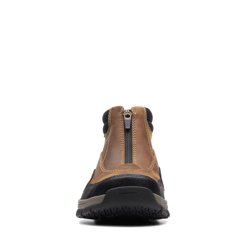 Clarks Walpath Zip 26174620 Mens Brown Wide Leather Casual Dress Boots