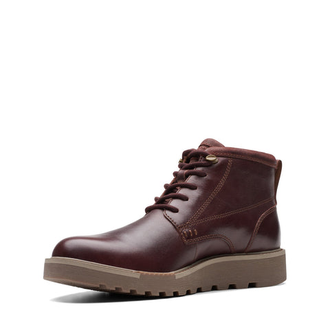 Clarks Barnes Lace 26174635 Mens Brown Leather Lace Up Chukkas Boots