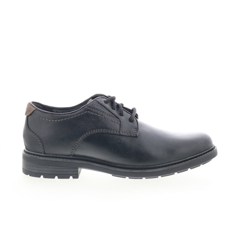 Clarks Un Shire Low 26174652 Mens Black Oxfords & Lace Ups Plain Toe Shoes