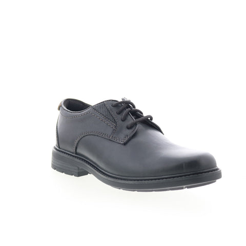Clarks Un Shire Low 26174652 Mens Black Oxfords & Lace Ups Plain Toe Shoes 