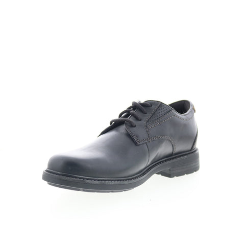 Clarks Un Shire Low 26174652 Mens Black Oxfords & Lace Ups Plain Toe Shoes 