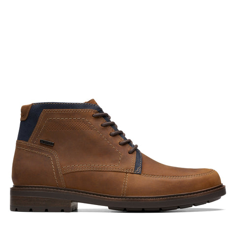 Clarks Un Shire HI WP 26174656 Mens Brown Leather Casual Dress Boots