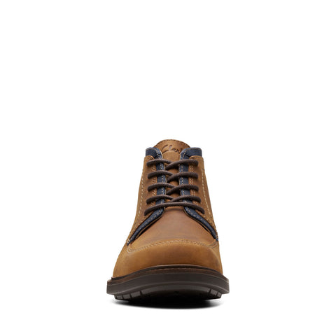 Clarks Un Shire HI WP 26174656 Mens Brown Leather Casual Dress Boots