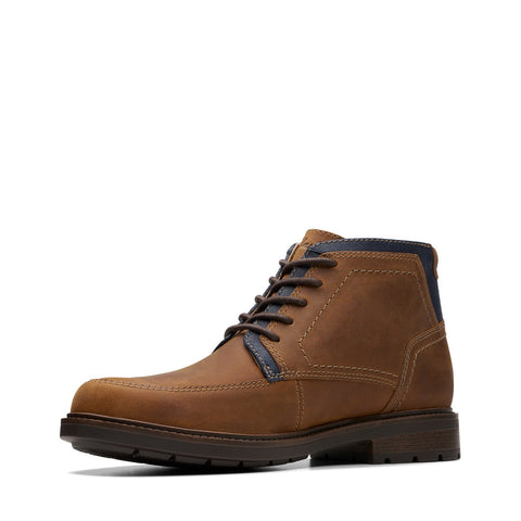 Clarks Un Shire HI WP 26174656 Mens Brown Leather Casual Dress Boots
