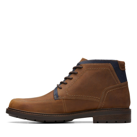 Clarks Un Shire HI WP 26174656 Mens Brown Wide Leather Casual Dress Boots