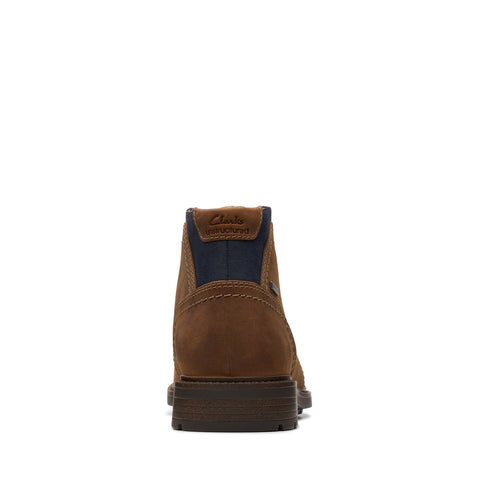 Clarks Un Shire HI WP 26174656 Mens Brown Wide Leather Casual Dress Boots