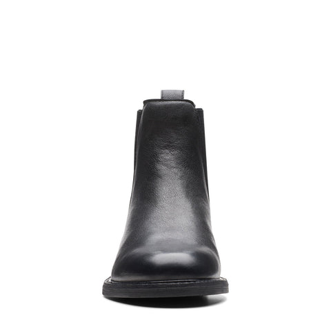 Clarks Cologne Arlo 2 26174767 Womens Black Leather Slip On Chelsea Boots