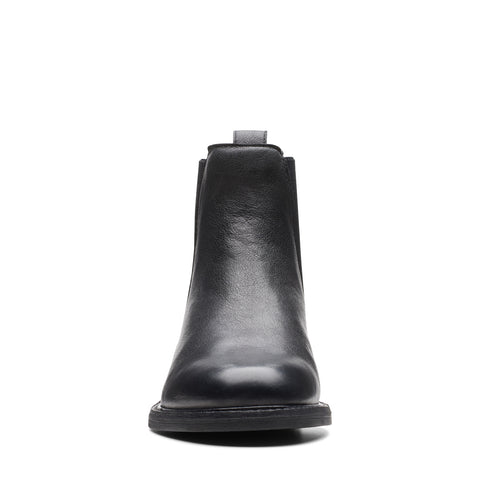 Clarks Cologne Arlo 2 26174767 Womens Black Wide Leather Chelsea Boots