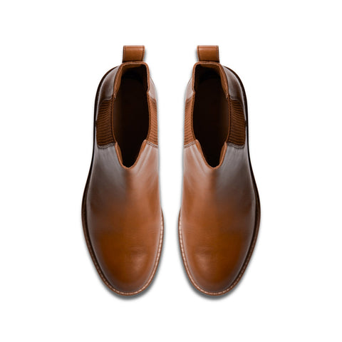 Clarks Cologne Arlo 2 26174770 Womens Brown Leather Slip On Chelsea Boots