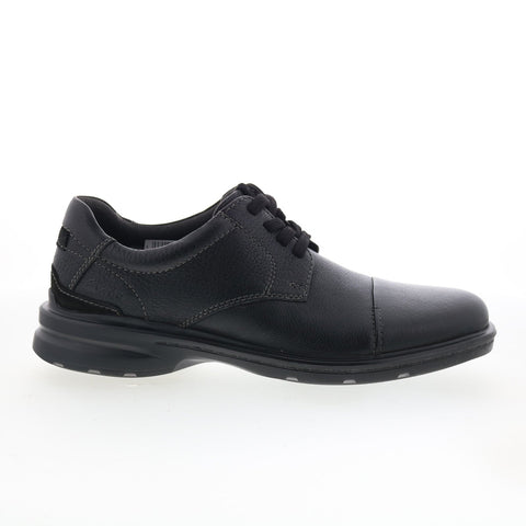 Clarks Howard Over 26174925 Mens Black Wide Oxfords & Lace Ups Casual Shoes