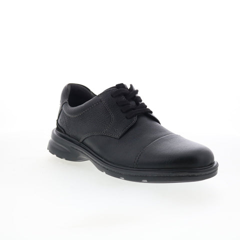 Clarks Howard Over 26174925 Mens Black Wide Oxfords & Lace Ups Casual Shoes