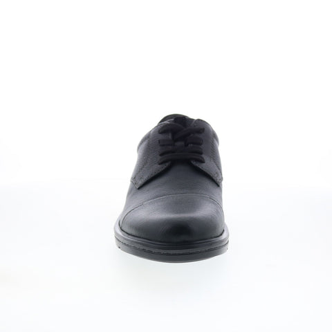 Clarks Howard Over 26174925 Mens Black Wide Oxfords & Lace Ups Casual Shoes