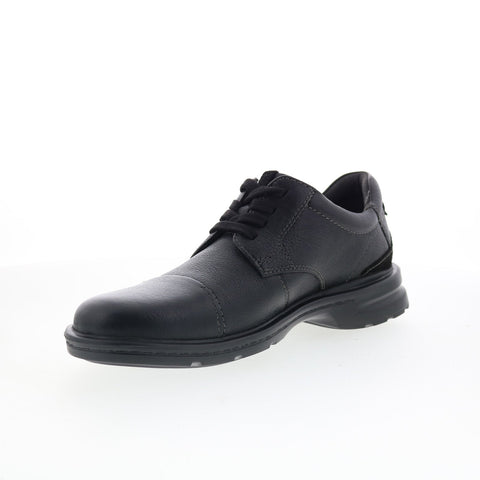 Clarks Howard Over 26174925 Mens Black Wide Oxfords & Lace Ups Casual Shoes