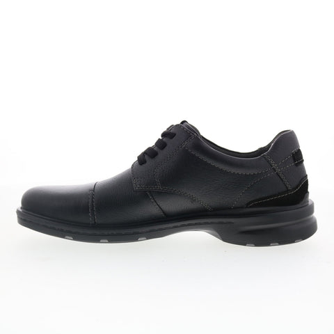 Clarks Howard Over 26174925 Mens Black Wide Oxfords & Lace Ups Casual Shoes