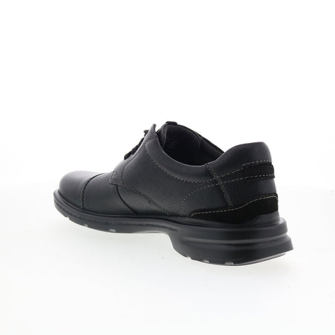 Clarks Howard Over 26174925 Mens Black Wide Oxfords & Lace Ups Casual Shoes